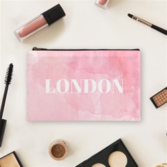 Paris, London, New York Cosmetic Bag (medium) by Lullaby