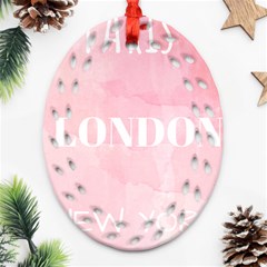 Paris, London, New York Ornament (oval Filigree)