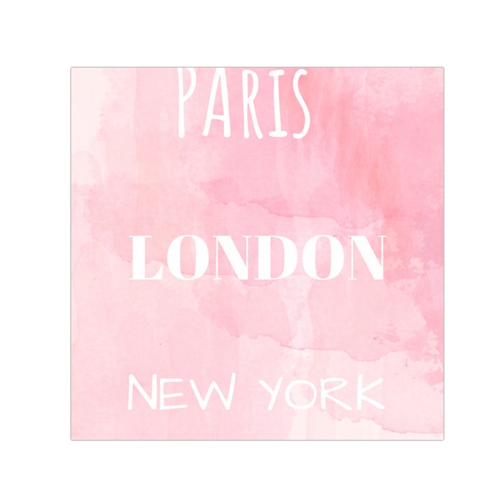 Paris, London, New York Small Satin Scarf (Square)