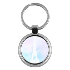 Pastel Eiffel s Tower, Paris Key Chain (round) by Lullaby