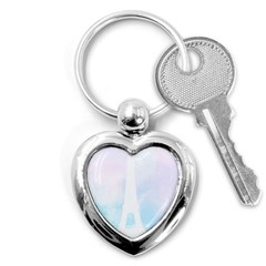 Pastel Eiffel s Tower, Paris Key Chain (heart) by Lullaby