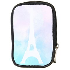 Pastel Eiffel s Tower, Paris Compact Camera Leather Case by Lullaby