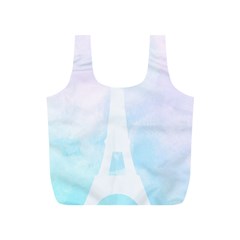 Pastel Eiffel s Tower, Paris Full Print Recycle Bag (s) by Lullaby