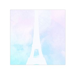 Pastel Eiffel s Tower, Paris Small Satin Scarf (square) by Lullaby