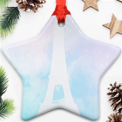 Pastel Eiffel s Tower, Paris Ornament (star) by Lullaby