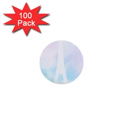 Pastel Eiffel s Tower, Paris 1  Mini Buttons (100 Pack)  by Lullaby