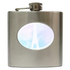 Pastel Eiffel s Tower, Paris Hip Flask (6 Oz) by Lullaby