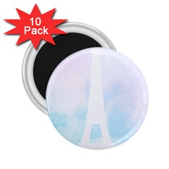 Pastel Eiffel s Tower, Paris 2 25  Magnets (10 Pack)  by Lullaby