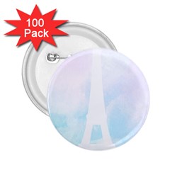 Pastel Eiffel s Tower, Paris 2 25  Buttons (100 Pack)  by Lullaby