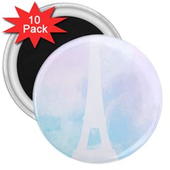 Pastel Eiffel s Tower, Paris 3  Magnets (10 Pack)  by Lullaby