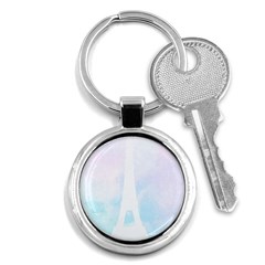 Pastel Eiffel s Tower, Paris Key Chain (round) by Lullaby