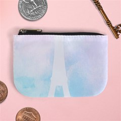 Pastel Eiffel s Tower, Paris Mini Coin Purse by Lullaby