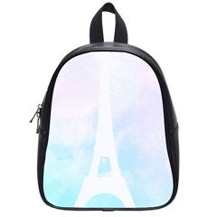 Pastel Eiffel s Tower, Paris School Bag (small) by Lullaby