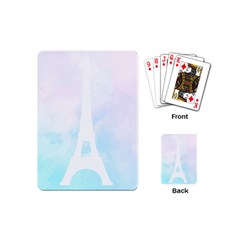 Pastel Eiffel s Tower, Paris Playing Cards Single Design (mini)