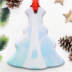 Pastel Eiffel s Tower, Paris Christmas Tree Ornament (two Sides) by Lullaby