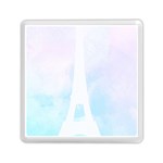 Pastel Eiffel s Tower, Paris Memory Card Reader (Square) Front