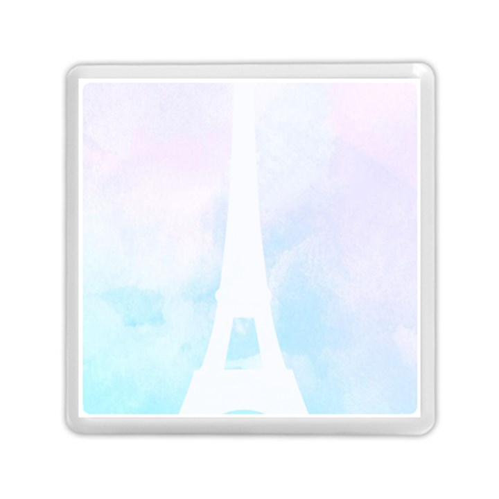 Pastel Eiffel s Tower, Paris Memory Card Reader (Square)