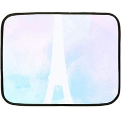 Pastel Eiffel s Tower, Paris Double Sided Fleece Blanket (mini)  by Lullaby