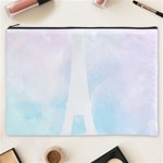 Pastel Eiffel s Tower, Paris Cosmetic Bag (XXXL) Front