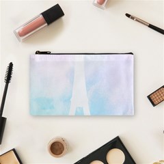 Pastel Eiffel s Tower, Paris Cosmetic Bag (small) by Lullaby