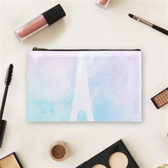 Pastel Eiffel s Tower, Paris Cosmetic Bag (medium) by Lullaby