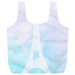 Pastel Eiffel s Tower, Paris Full Print Recycle Bag (XL) Back