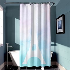 Pastel Eiffel s Tower, Paris Shower Curtain 36  X 72  (stall)  by Lullaby