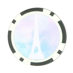 Pastel Eiffel s Tower, Paris Poker Chip Card Guard by Lullaby