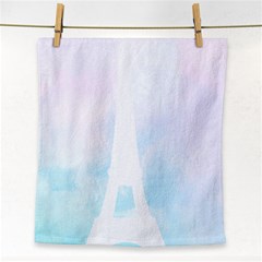 Pastel Eiffel s Tower, Paris Face Towel by Lullaby