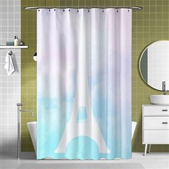 Pastel Eiffel s Tower, Paris Shower Curtain 48  X 72  (small)  by Lullaby