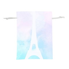 Pastel Eiffel s Tower, Paris Lightweight Drawstring Pouch (m) by Lullaby