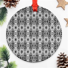 Black White 6 Ornament (round) by ArtworkByPatrick