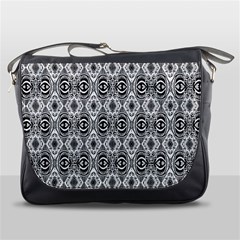 Black White 6 Messenger Bag by ArtworkByPatrick