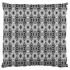 Black White 6 Large Cushion Case (two Sides) by ArtworkByPatrick