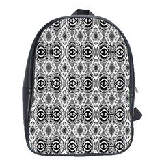 Black White 6 School Bag (xl) by ArtworkByPatrick