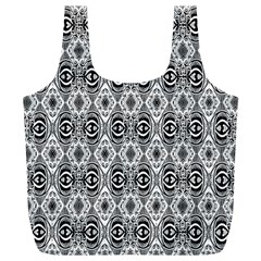 Black White 6 Full Print Recycle Bag (xl) by ArtworkByPatrick