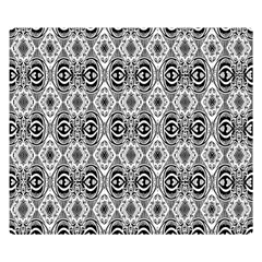 Black White 6 Double Sided Flano Blanket (small)  by ArtworkByPatrick