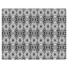 Black White 6 Double Sided Flano Blanket (medium)  by ArtworkByPatrick