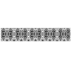 Black White 6 Large Flano Scarf 