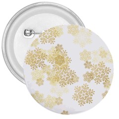 Christmas Gold Stars Snow Flakes  3  Buttons by Lullaby