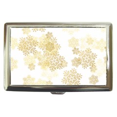 Christmas Gold Stars Snow Flakes  Cigarette Money Case