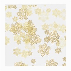 Christmas Gold Stars Snow Flakes  Medium Glasses Cloth