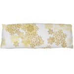 Christmas gold stars snow flakes  Body Pillow Case Dakimakura (Two Sides) Front