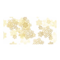 Christmas Gold Stars Snow Flakes  Satin Wrap by Lullaby