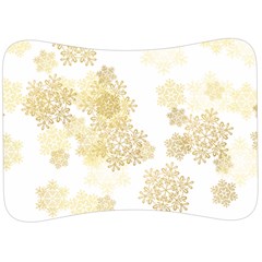 Christmas Gold Stars Snow Flakes  Velour Seat Head Rest Cushion