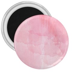 Pink Blurry Pastel Watercolour Ombre 3  Magnets by Lullaby