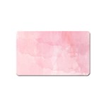 Pink blurry pastel watercolour ombre Magnet (Name Card) Front