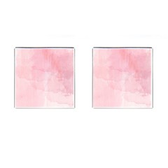 Pink Blurry Pastel Watercolour Ombre Cufflinks (square) by Lullaby