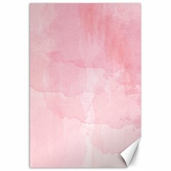 Pink Blurry Pastel Watercolour Ombre Canvas 20  X 30  by Lullaby