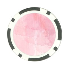 Pink Blurry Pastel Watercolour Ombre Poker Chip Card Guard by Lullaby